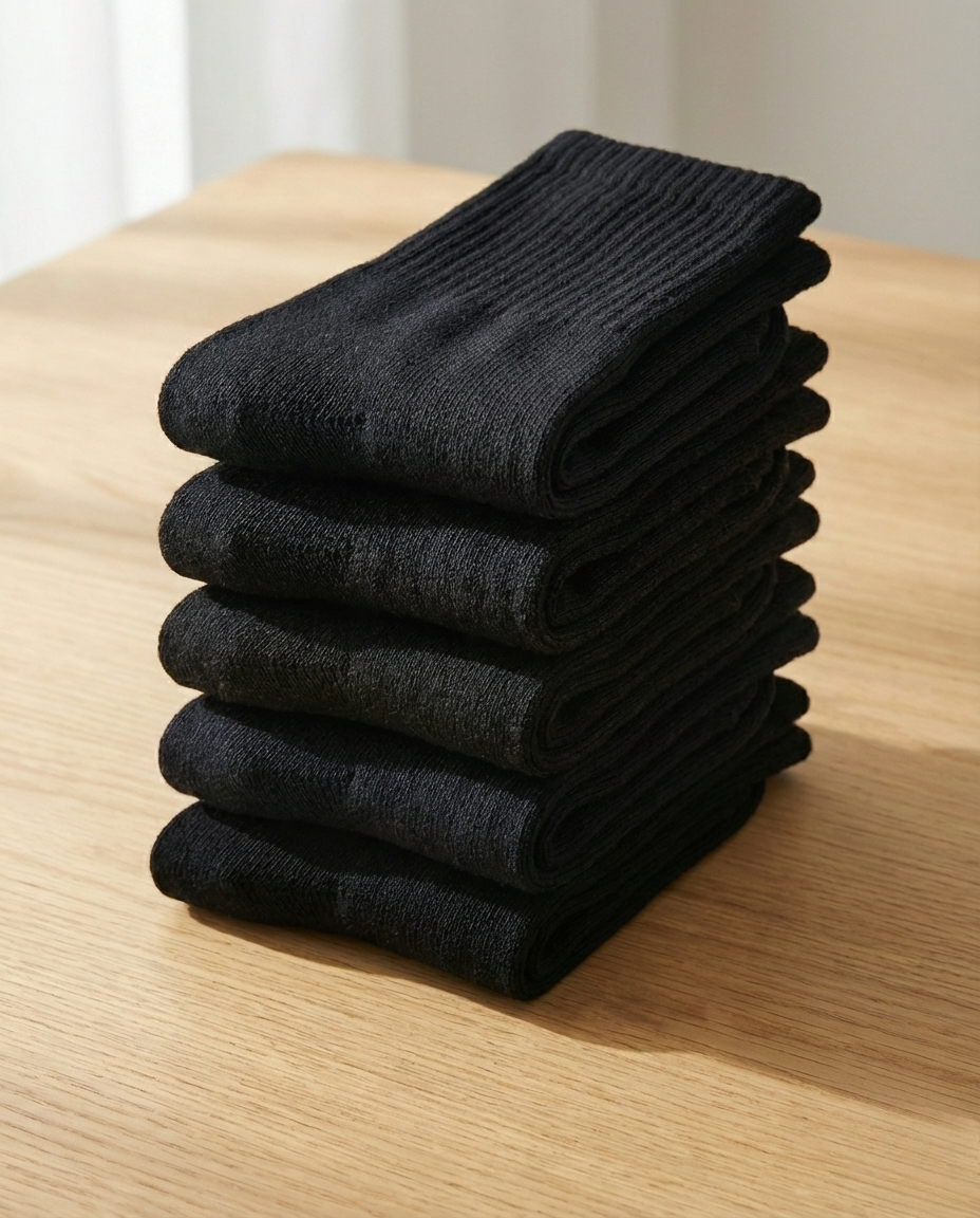 Pentastride™ "Base Camp" Heavyweight Cotton Crew (5-Pair Pack)